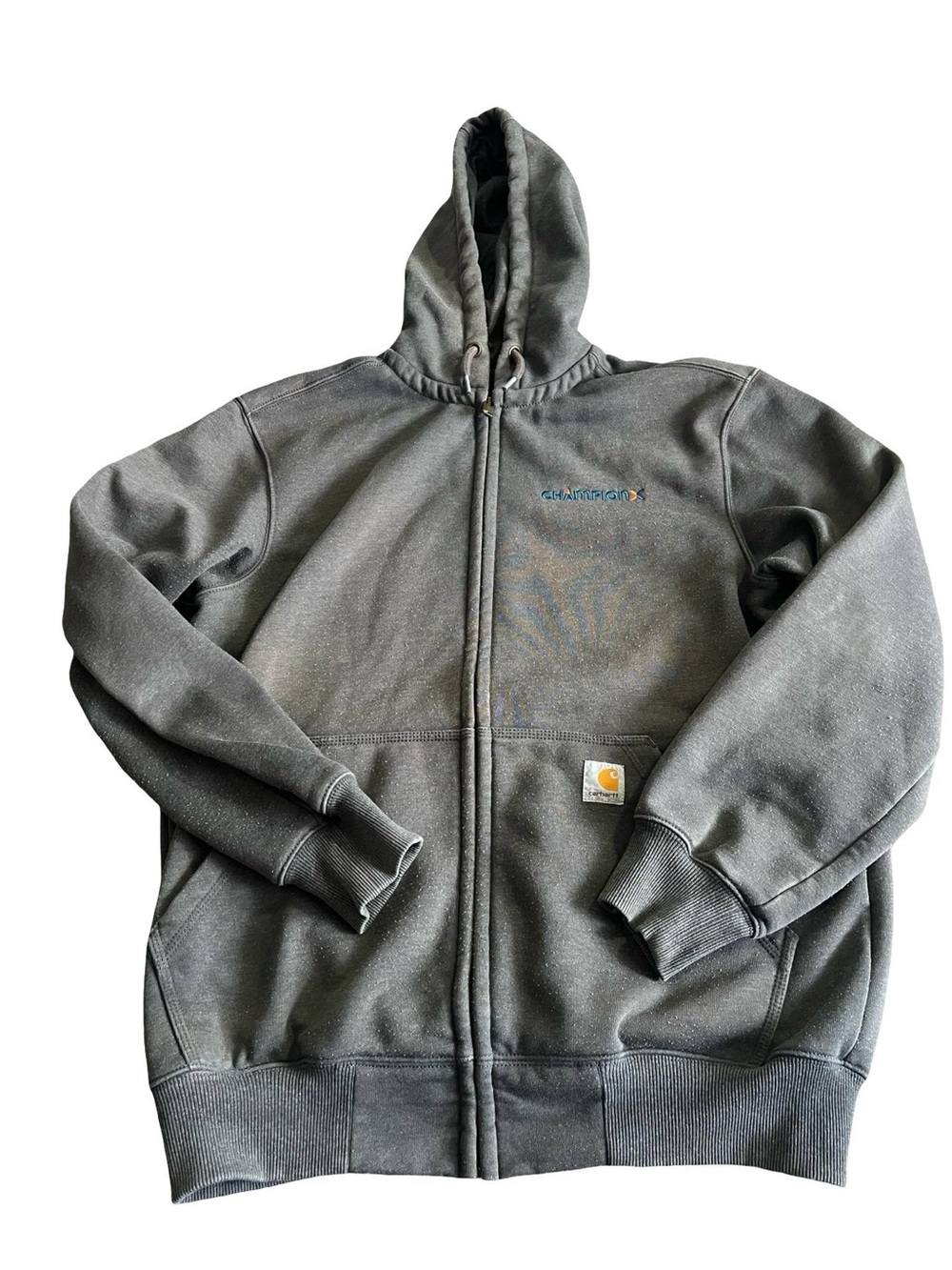 Carhartt Zip Hoodie Grey M Size (229)